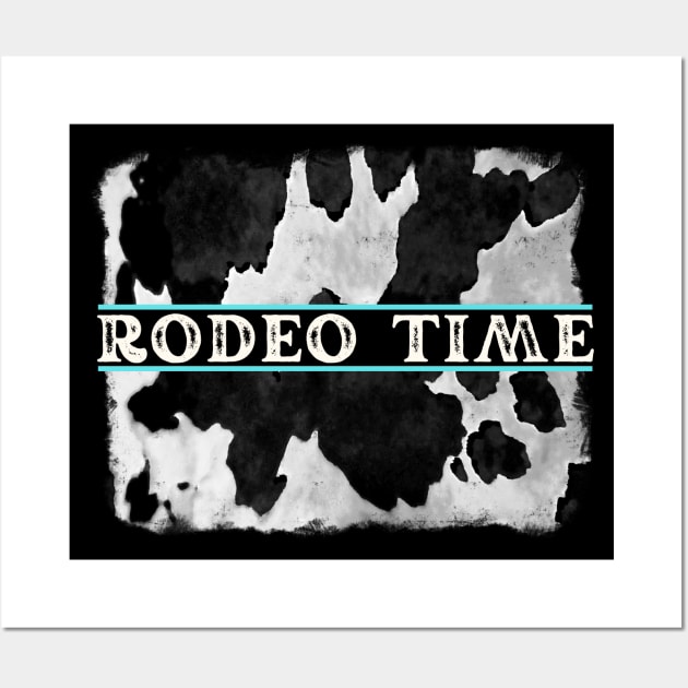 Rodeo Time Cowhide Print Wall Art by jackofdreams22